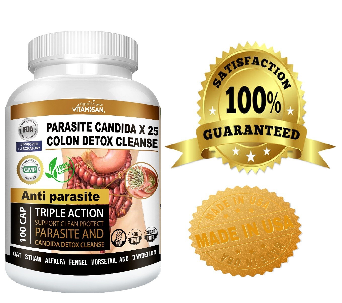Parasite Killer – ANTI-PARASITE COMPLEX -To do a parasite Cleanse- 1 Bottle