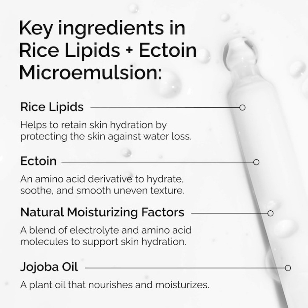 Authentic The Ordinary Rice Lipids + Ectoin Microemulsion Moisturizer 2oz/60ml