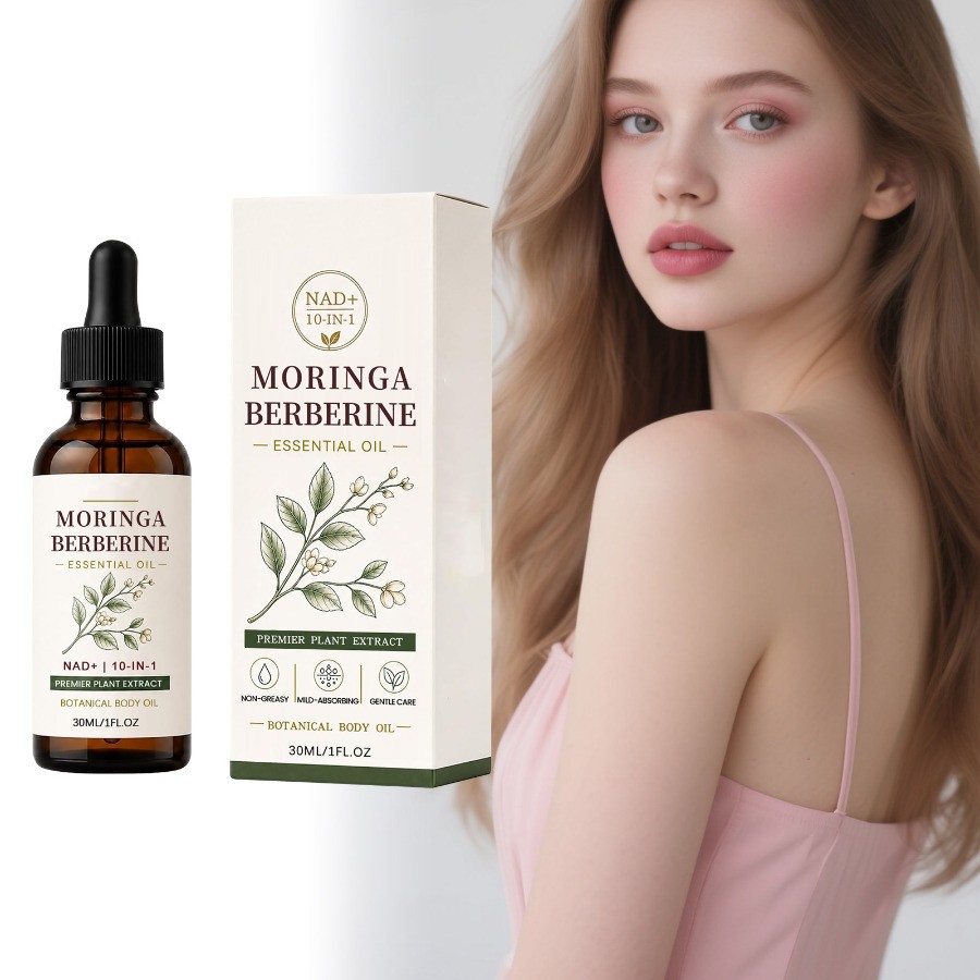 Moringa Berberine Oil – Essential Oil 30ml, With Ginger Root, Jojoba & Vitamin E