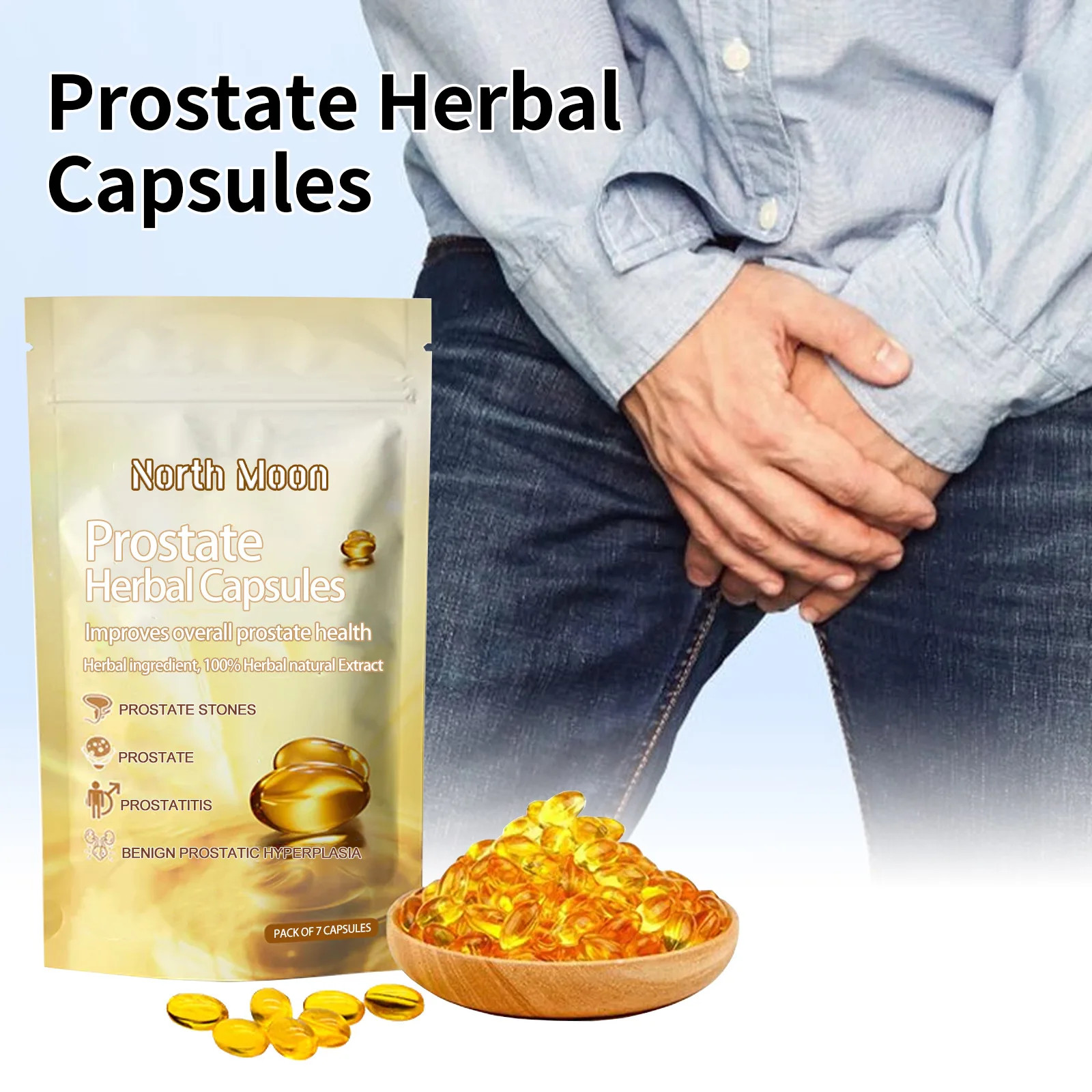 1 PC Prostate Health Supplement Fast Absorption Prostate Health Capsules Reduce