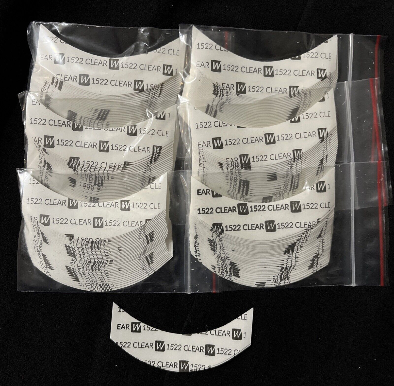 Walker 3M 1522 Hairpiece Tape 216 Pc CC Contour 6 Packs For Poly Wig Toupee -New