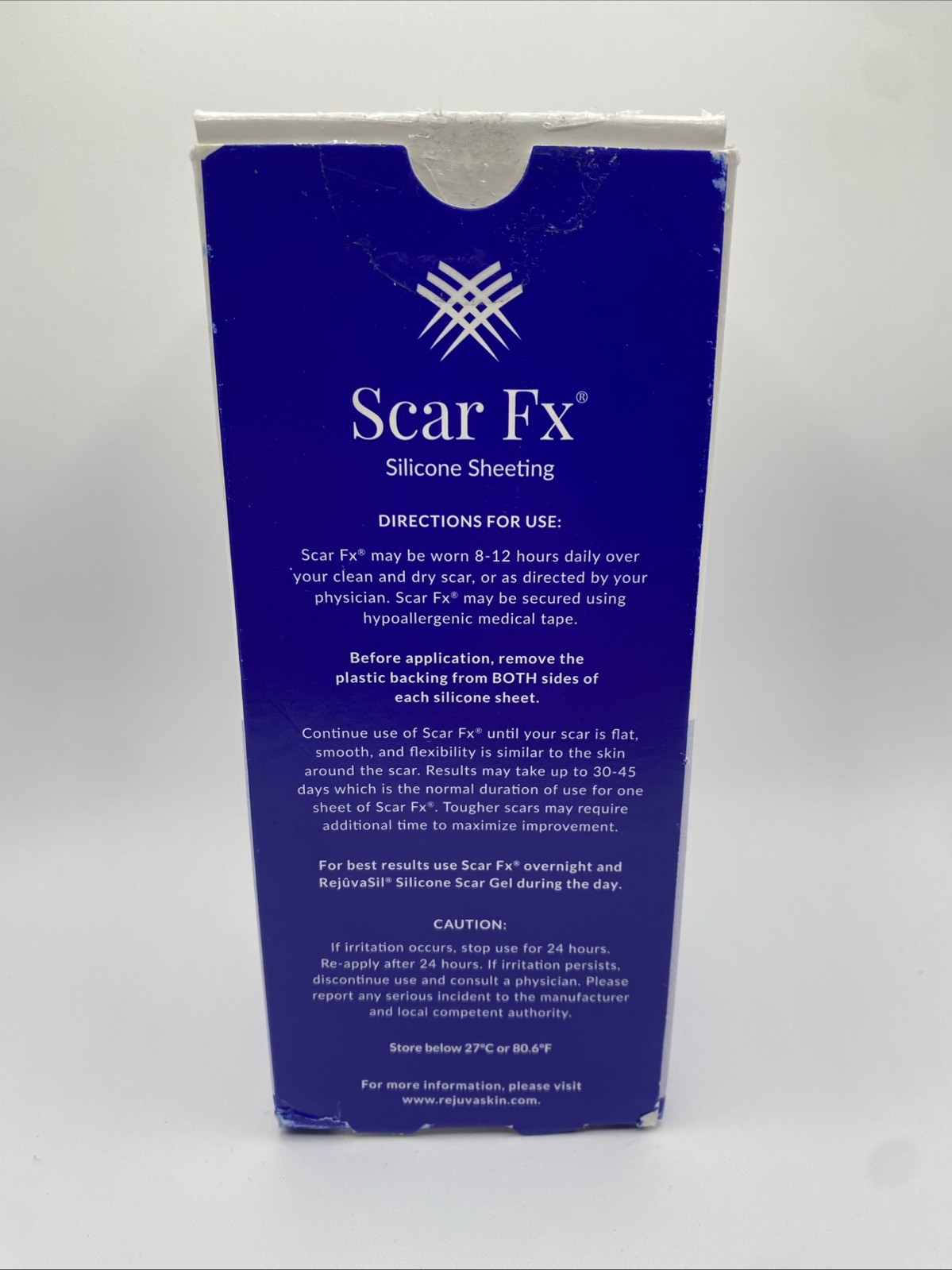 Rejuvaskin Scar Fx Silicone Sheeting – 1″ x 12″ Exp 06/2033