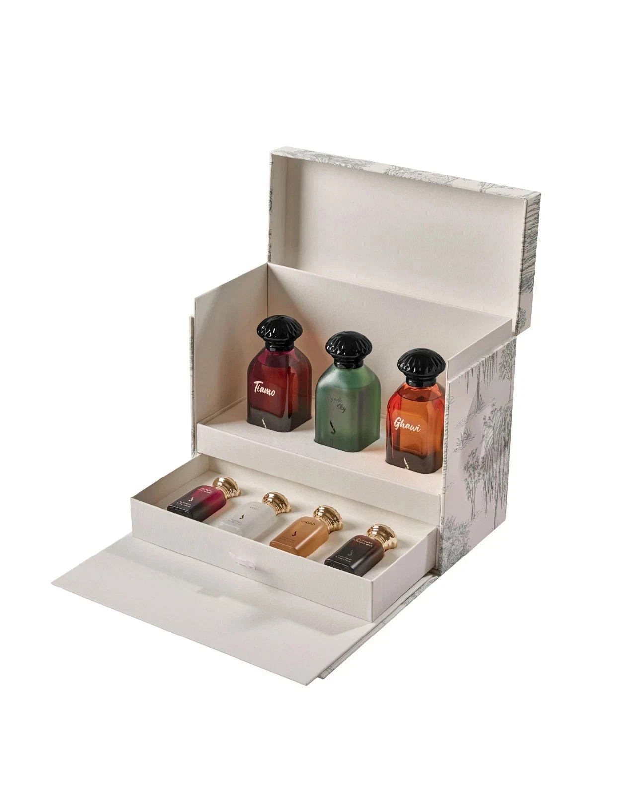 10 Years by Dkhoon Emirates | 7 Pieces Set EDP Spray Riyadh , Tiamo , Ghawi