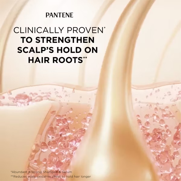 Pantene Abundant & Strong Shampoo – 13.5 fl oz: Basic Cleansing, Daily Use