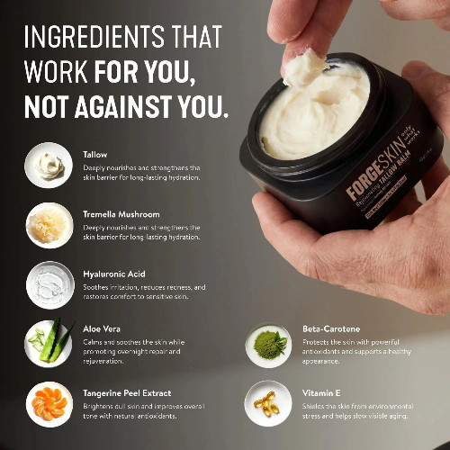 Forge Skin Men’s Face Cream Beef Tallow Face Balm 50g