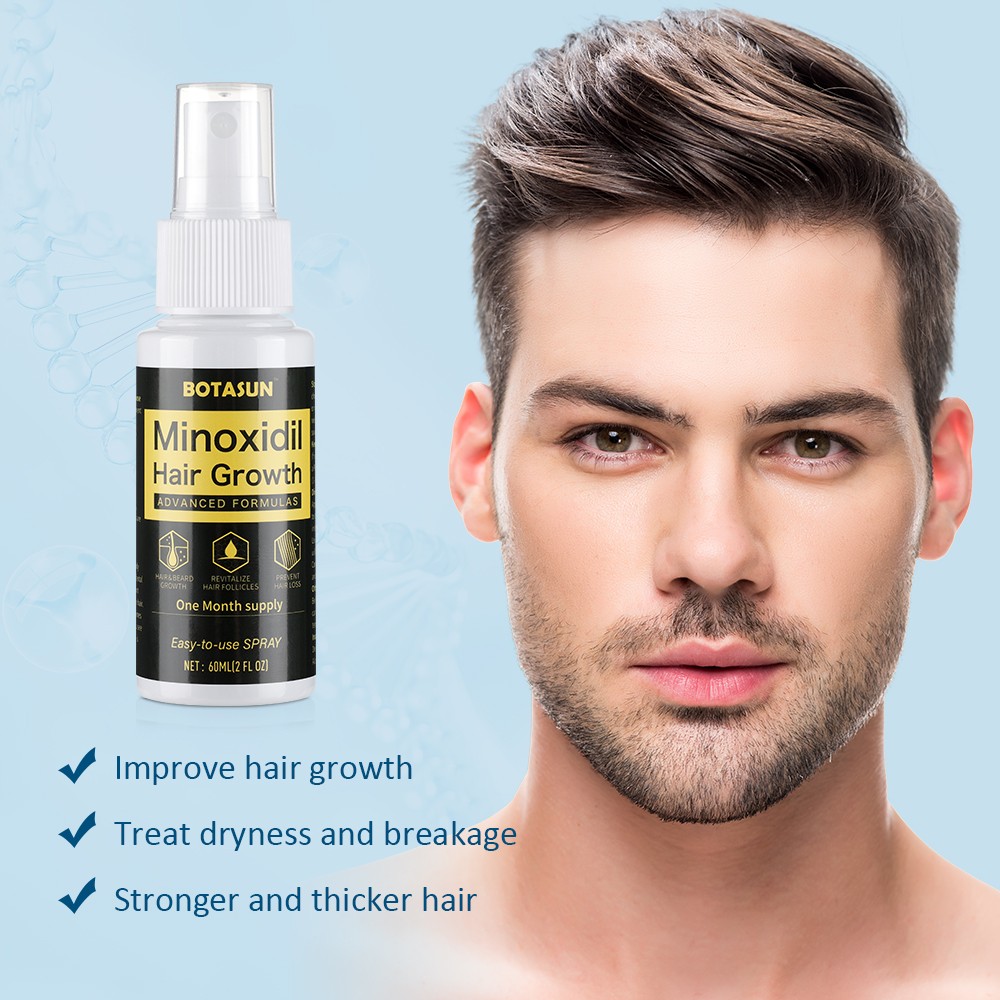 3 Pack 5% Minoxidil Hair Growth Serum Spray for Men Hair Regrowth 3 Month Supply