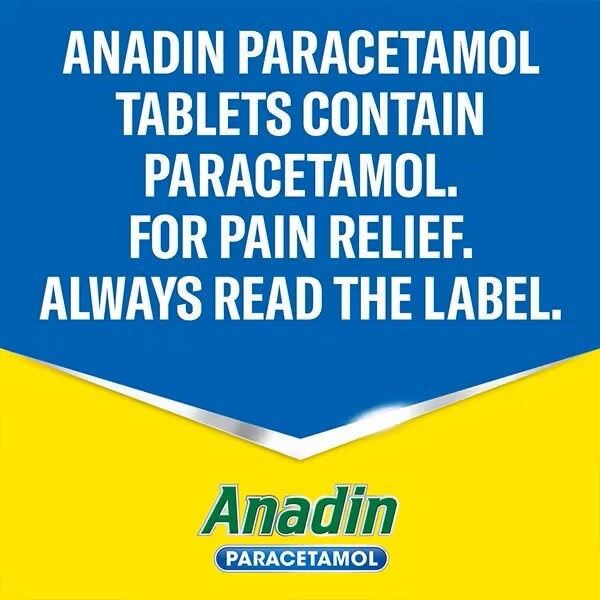 Anadin Paracetamol (12 tablets) exp 03/2025 – LOWEST PRICE