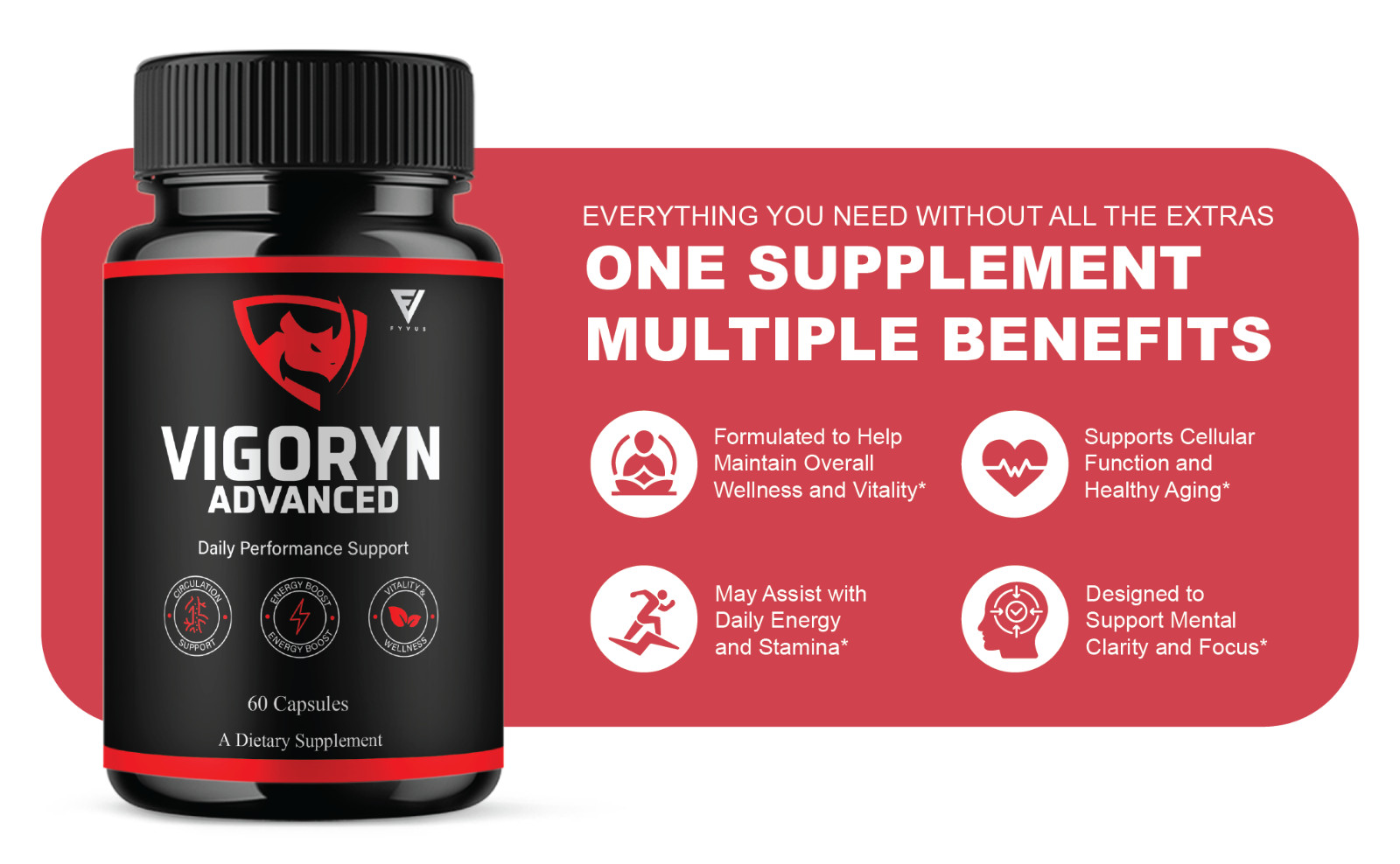 Vigoryn Advanced Capsules, Vigoryn Daily Performance (60 Capsules)
