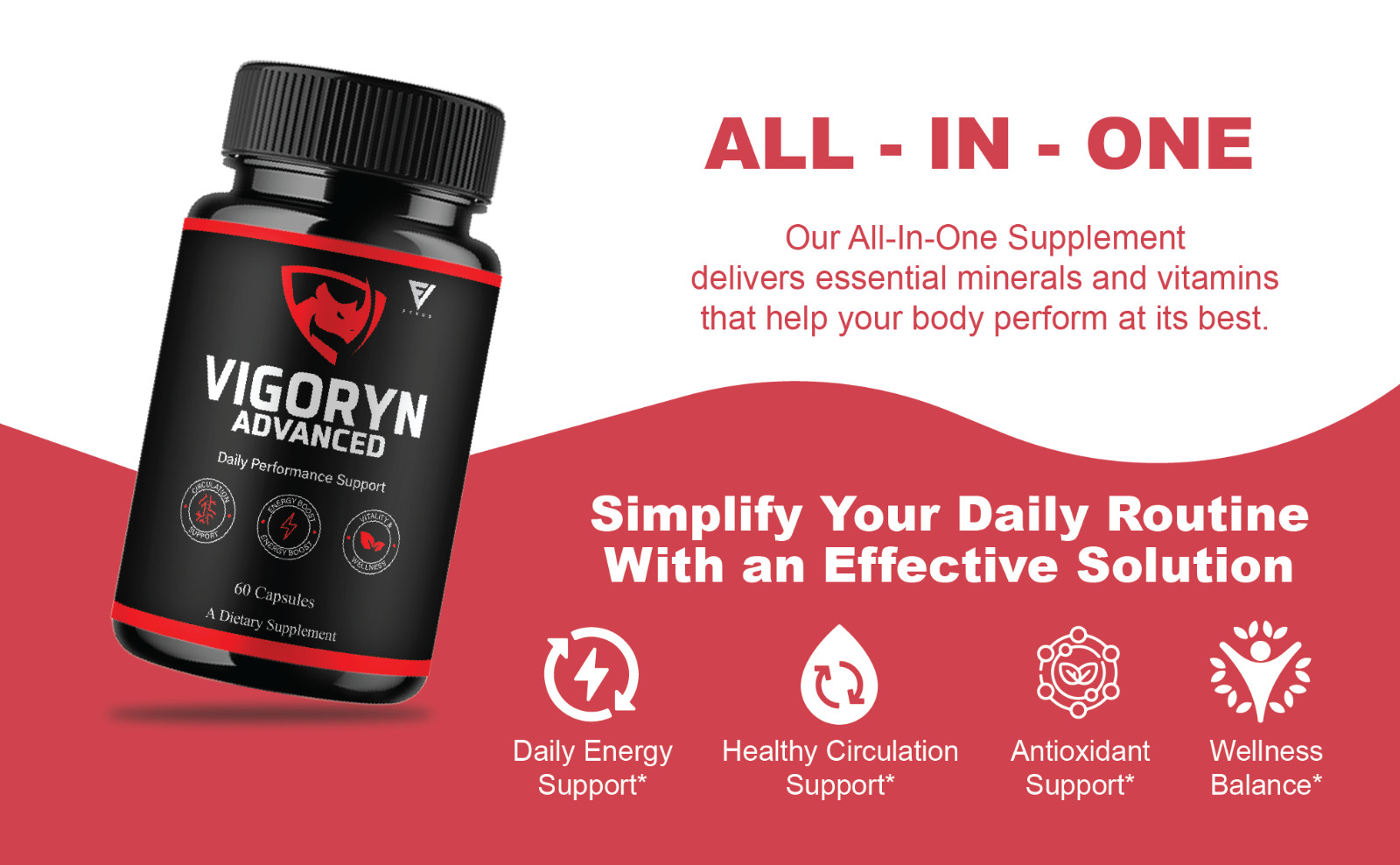 Vigoryn Advanced Capsules, Vigoryn Daily Performance (60 Capsules)