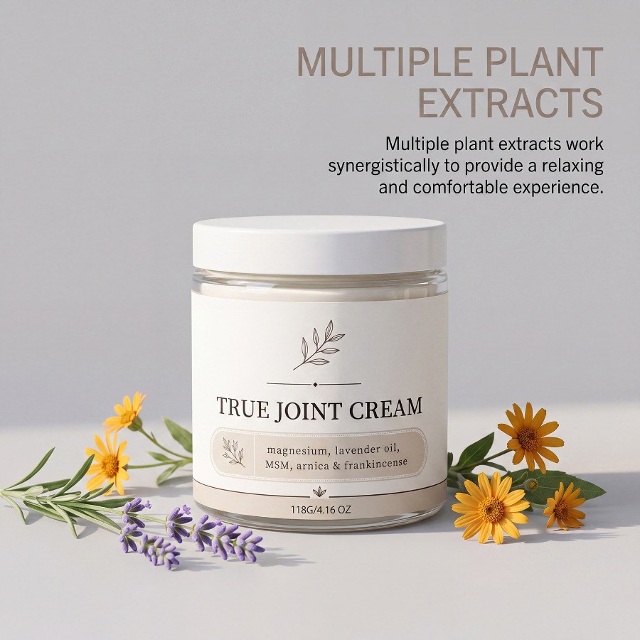 1-2 PACK Organics True Joint Cream Moisturizing Massage Cream for Body Joints US