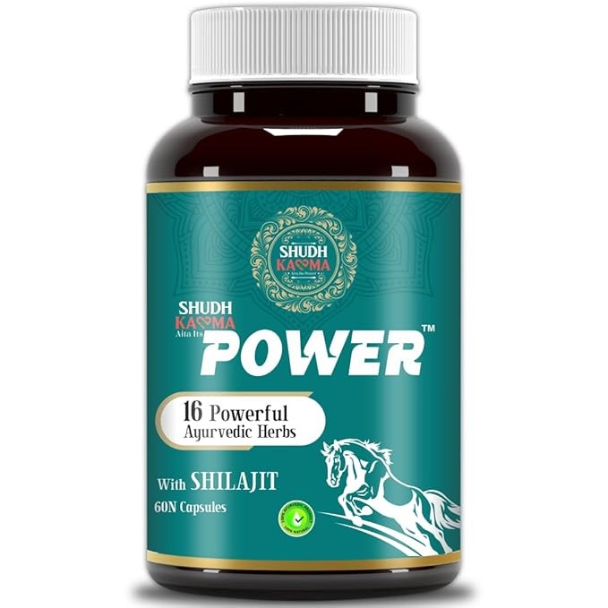 2×100% Pure Shilajit Power + 16 Herbs Extremely potent, High Performance 60 Cap
