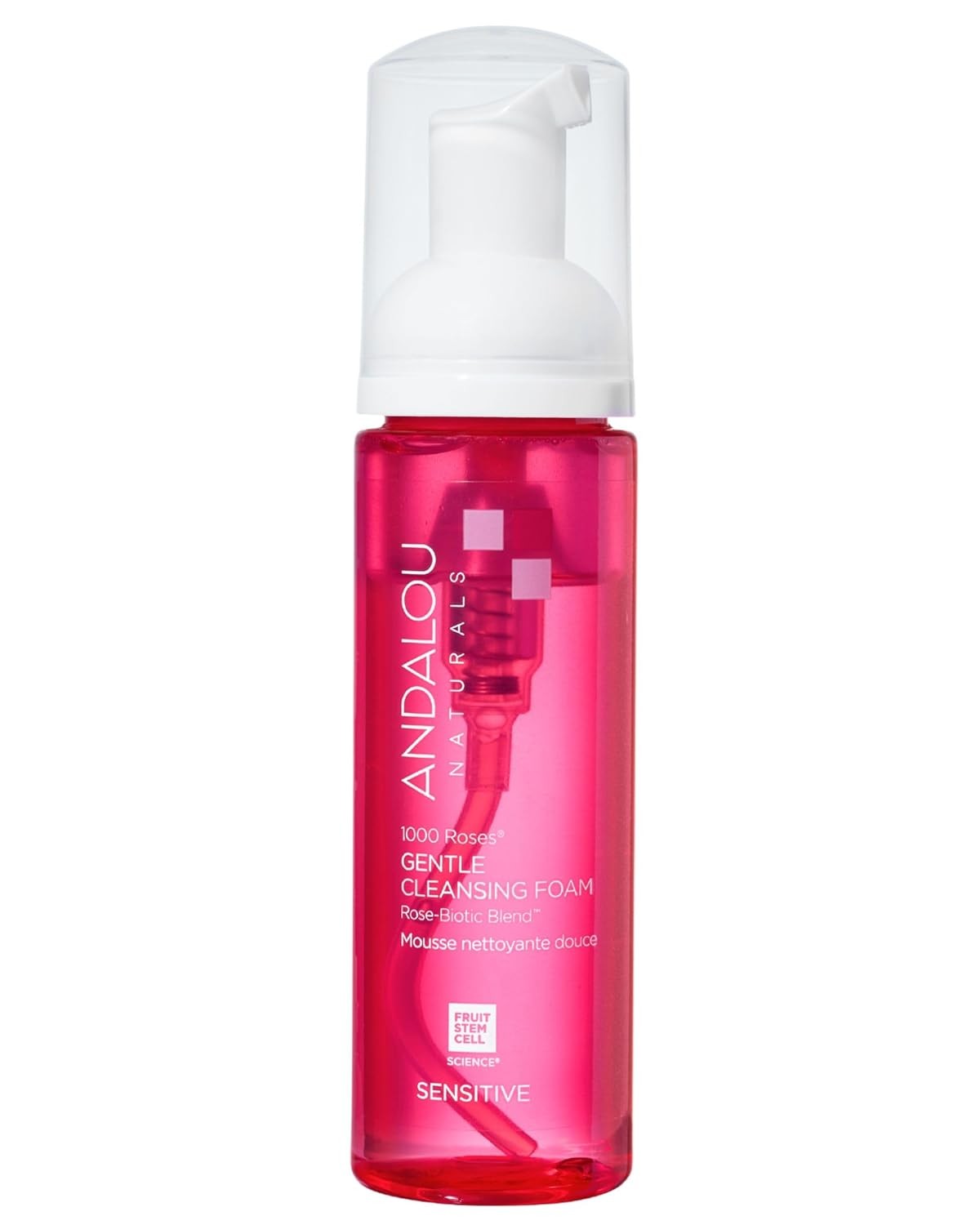 Andalou Naturals, 1000 Roses Gentle Cleansing Foam Sensitive, 5.5 Oz