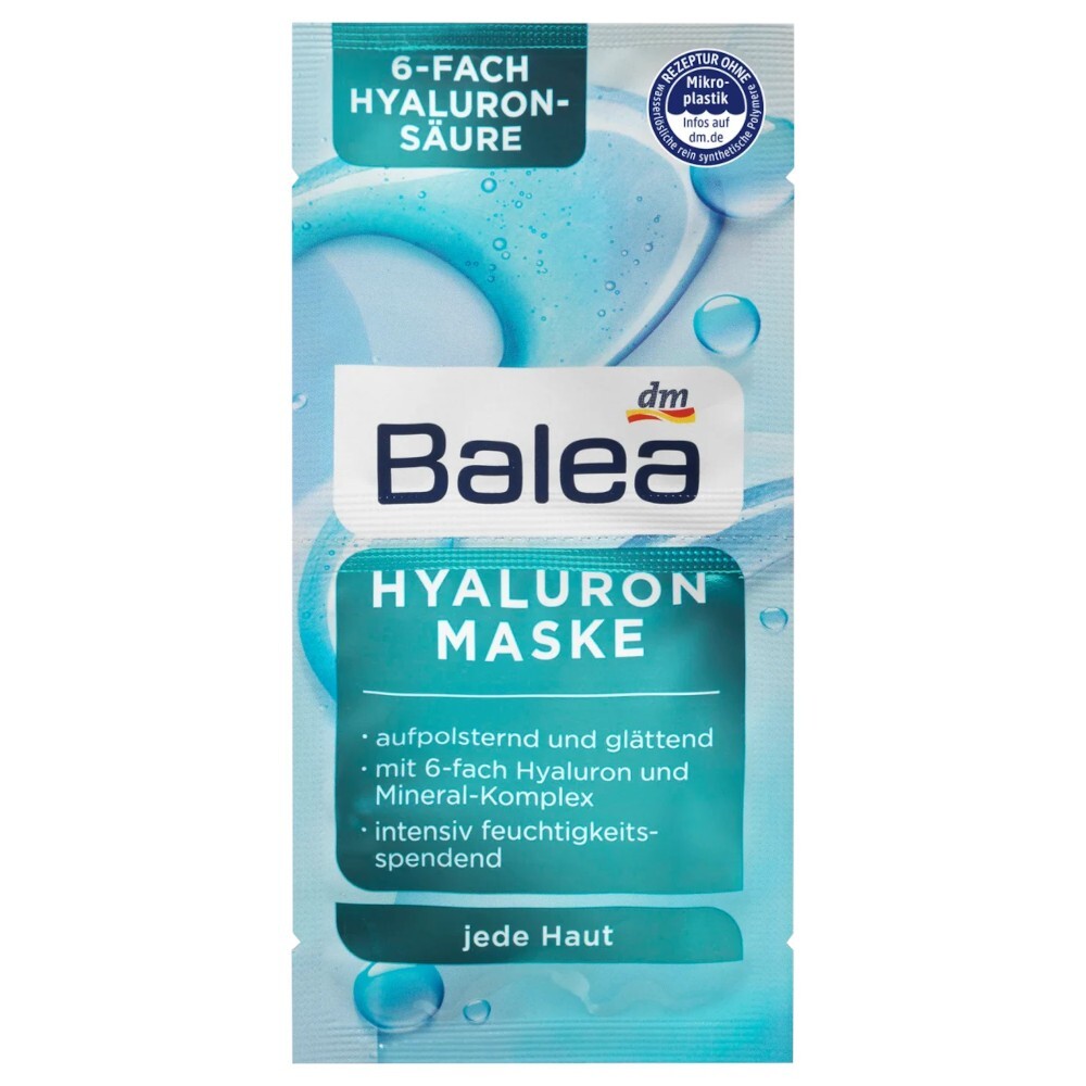 4 x Hyaluron face mask, 16ml Balea Vegan Each Buyer Get a GIFT!