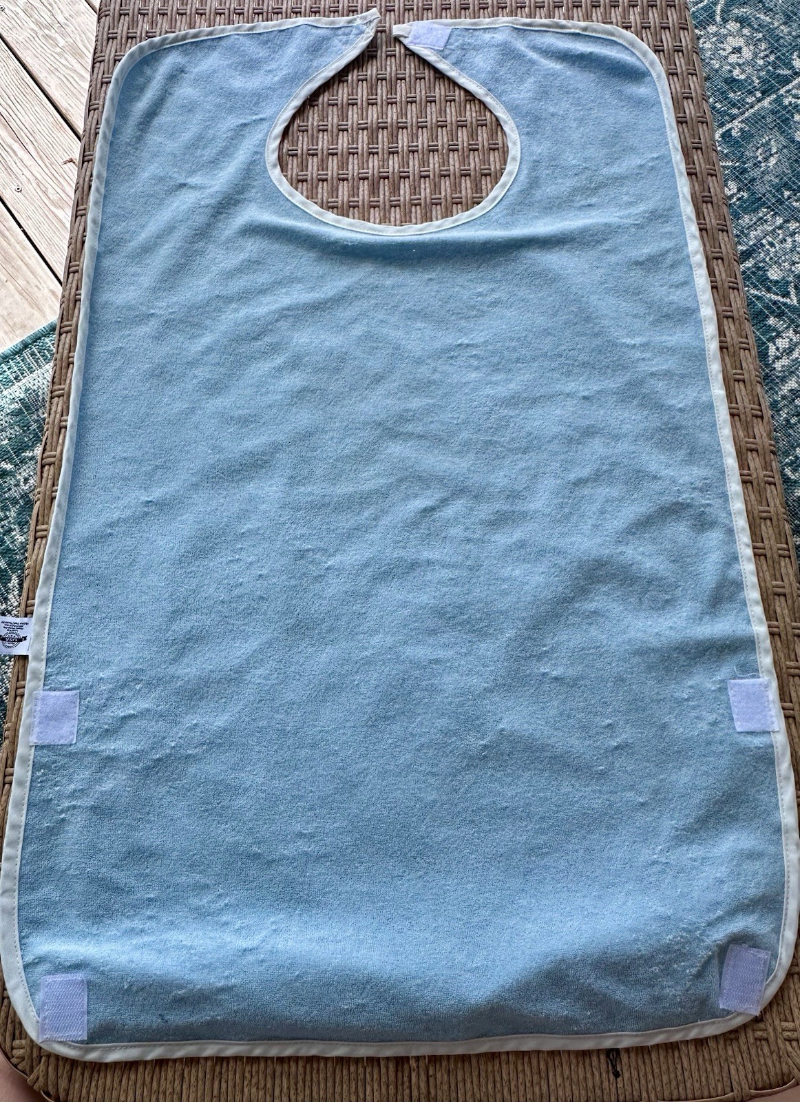 One Adult Bib for Eating Women/Men Bib-Washable Reusable Dementia
