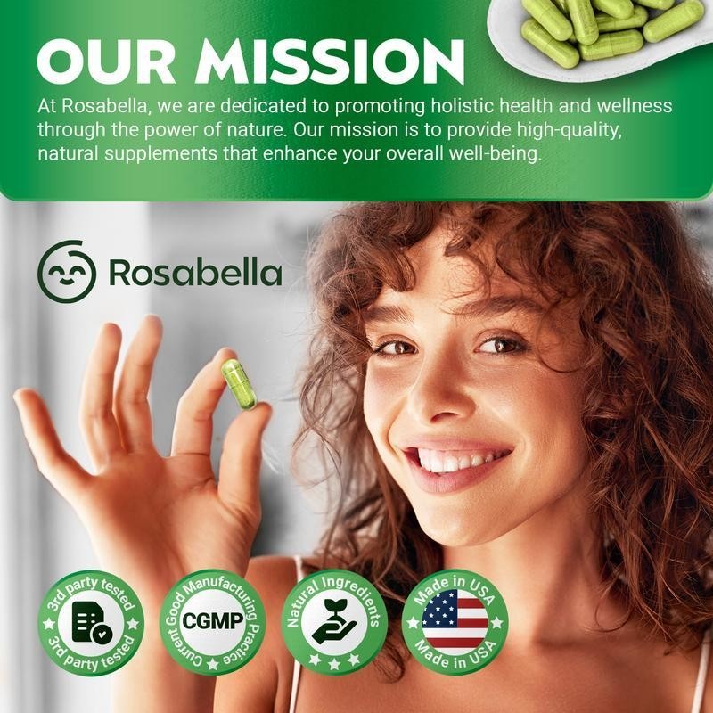 Rosabella Organic Moringa 800 mg 3-Pack HerbalWellness Digestive Support Natura