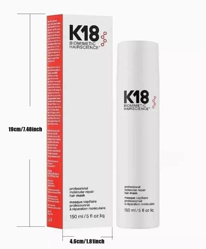 K18 Leave In Molecular Repair Hair Mask Biomimetic Hairscience 150 ML Sealed