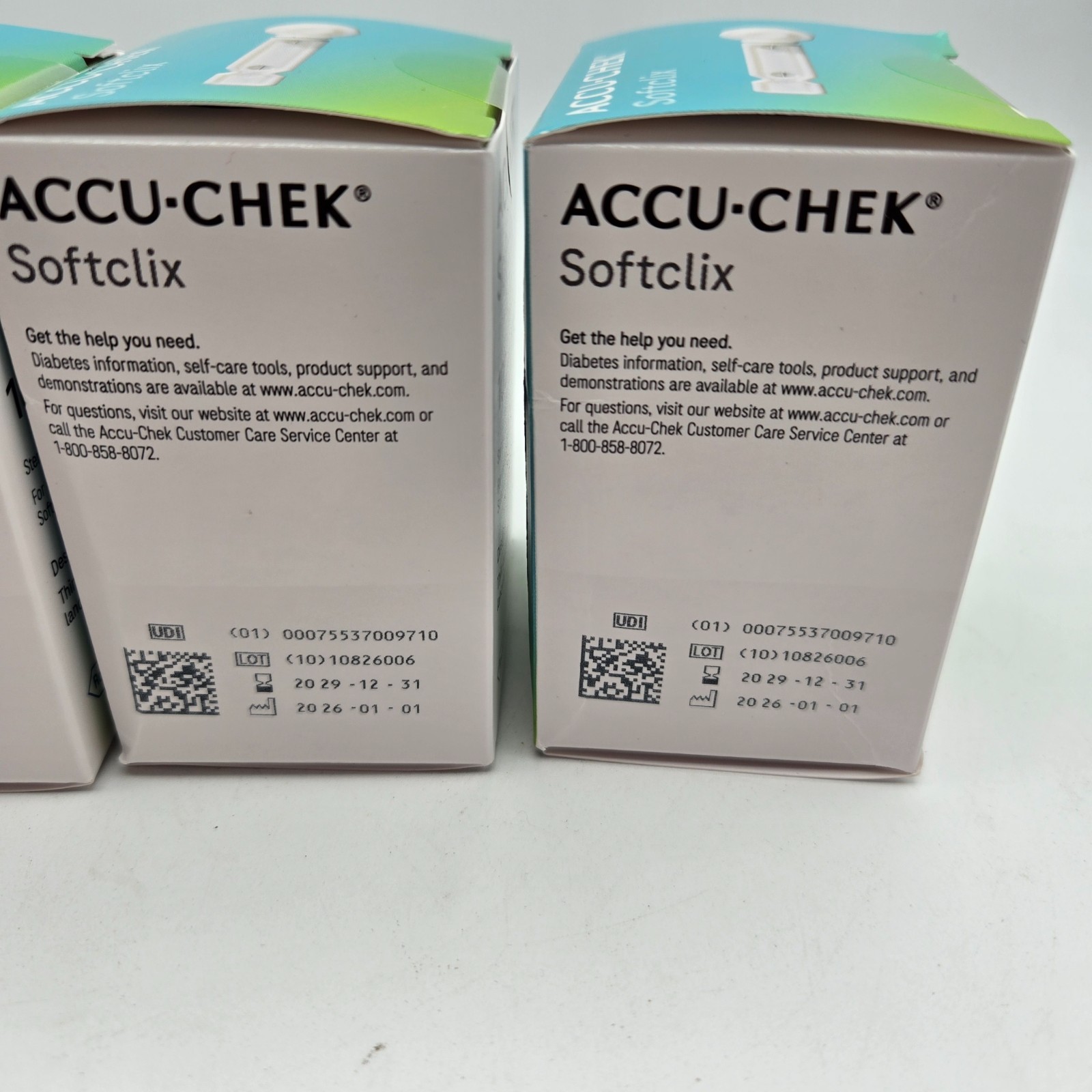 Accu-Chek SoftClix Lancets Lot of 4 Boxes 100 Count Each Exp 12/2029 New