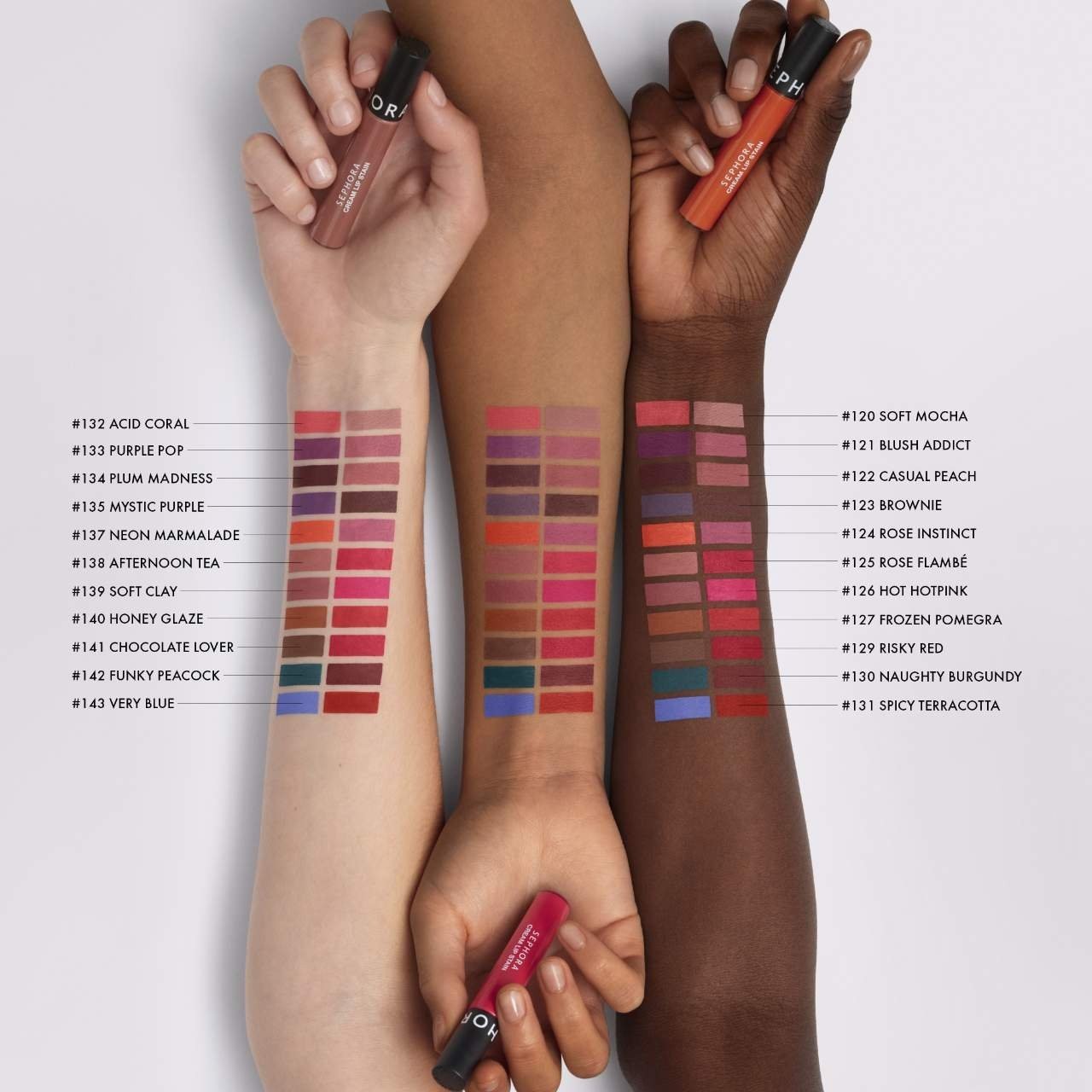 100% Authentic Cream Lip Stain 10HR Liquid Lipstick,50 SHADES,0.16 oz/5 mL