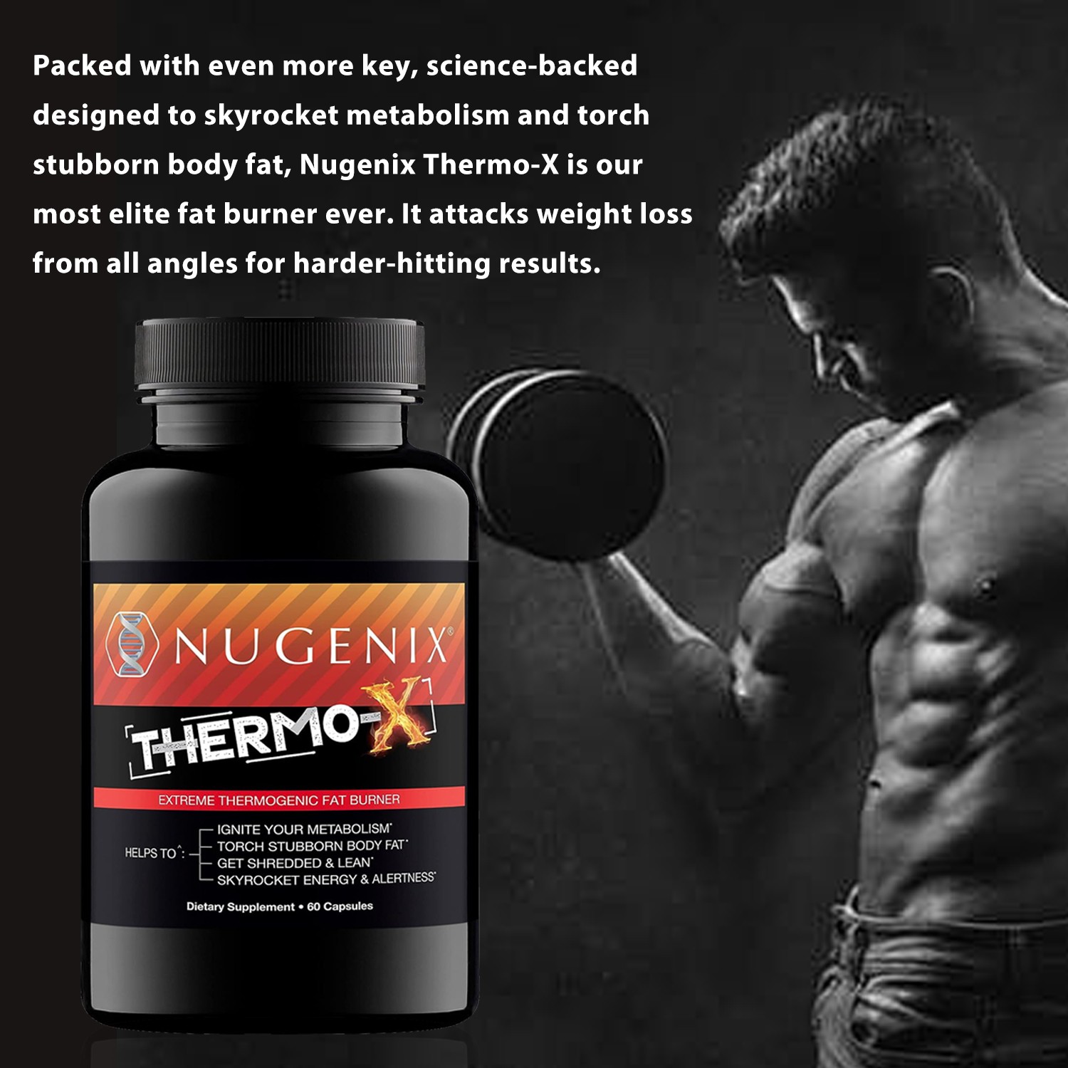 NUGENIX THERMO-X – Fat Burner Weight Loss Energy Booster Appetite Suppressant