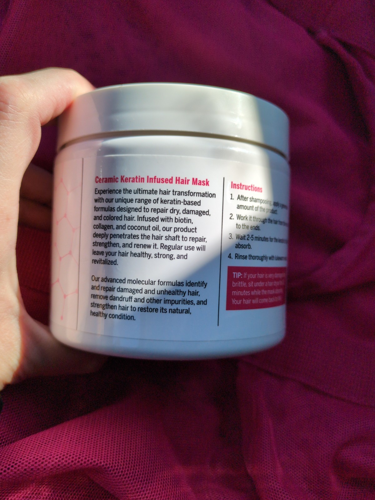 Kashmir Keratin hair mask Ceramic Mask 16 fl.oz