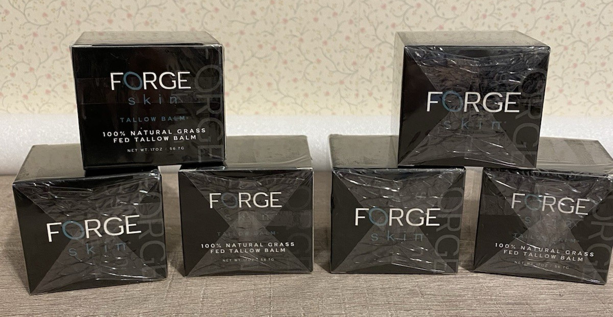 FORGE SKIN TALLOW BALM 100% GRASS FED TALLOW 1.7 OZ EXP 8/7/27 LOT OF 6 NEW SEAL