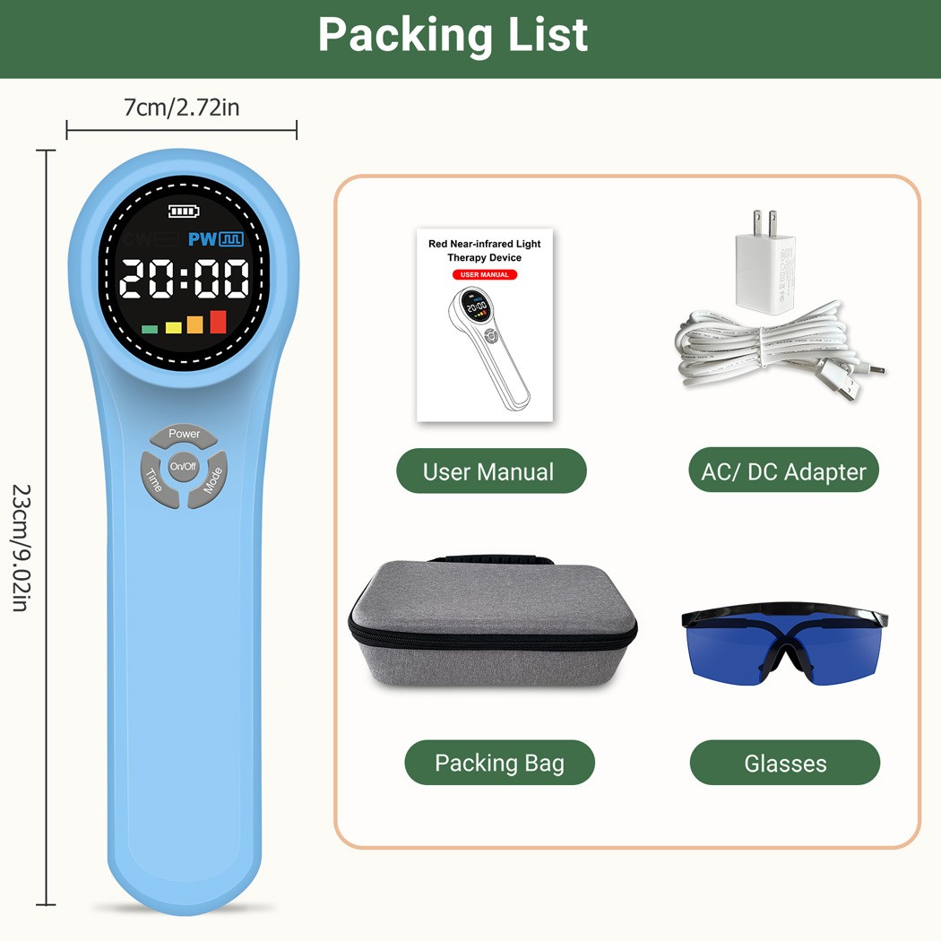 1760mW Cold Laser Therapy Device LLLT 24 Diodes for Human Muscle Pain Treatment