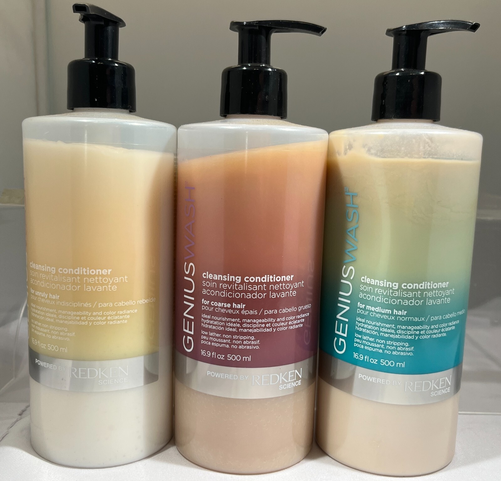 Redken Genius Wash Cleansing Conditioner, 16.9 oz. – CHOOSE Hair Type!