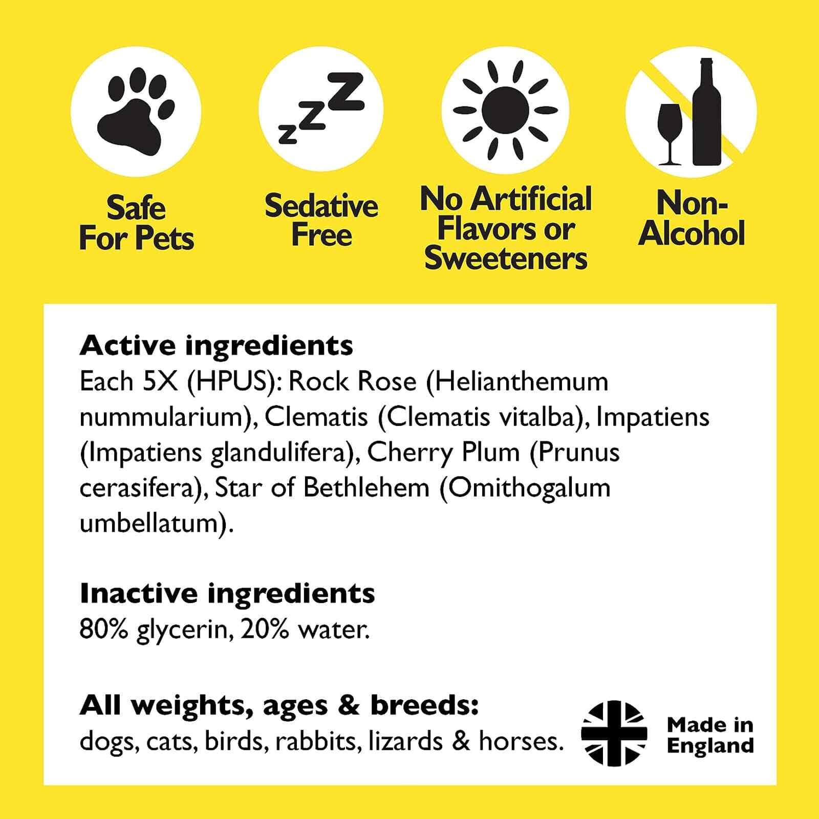 Bach RESCUE REMEDY Pet Dropper Natural Stress Relief 0.7 fl oz 20mL