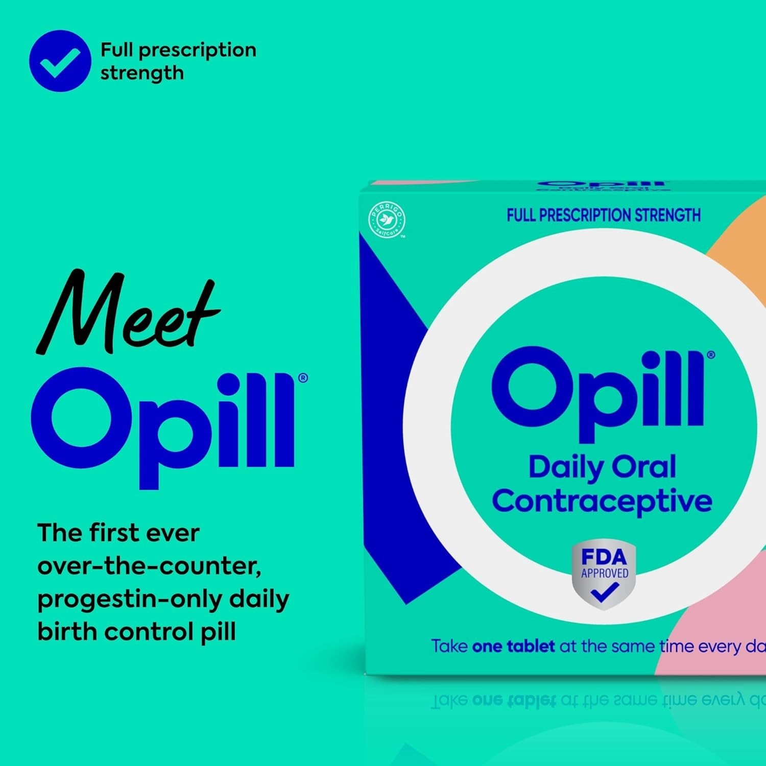 Opill OTC Daily Oral Contraceptive Norgestrel Tablets .075mg – 3 X 28 Day Supply