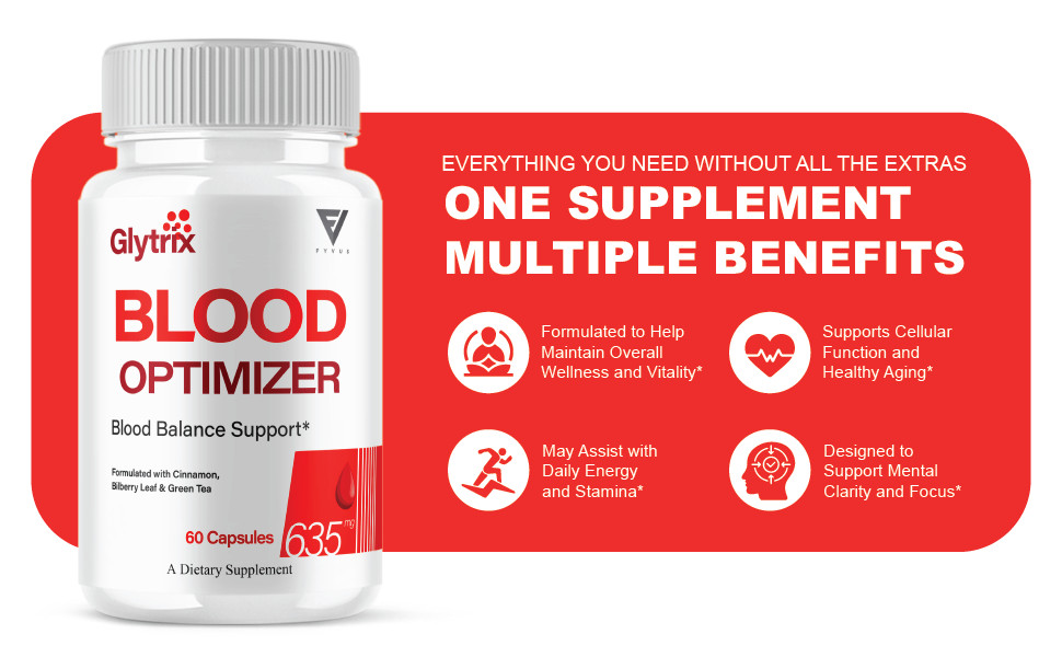 (5 Pack) Glytrix Premium Blood Support, Glytrix Advanced Pills (300 Capsules)