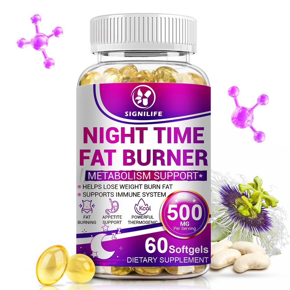 Night Time Fat Burner for Weight Loss Support Sleep Aid Appetite Suppressant-