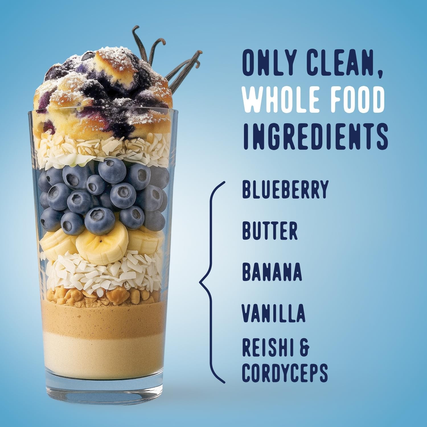 FlavCity All in One Protein Shake Powder, Berries and Cream – On the Go Meal