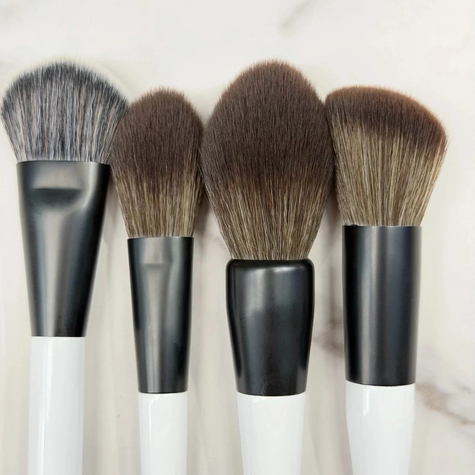 Makeup By Mario F1 F2 F3 F4 Brush Bundle Set – 4pcs Face Powder Blush FOundation