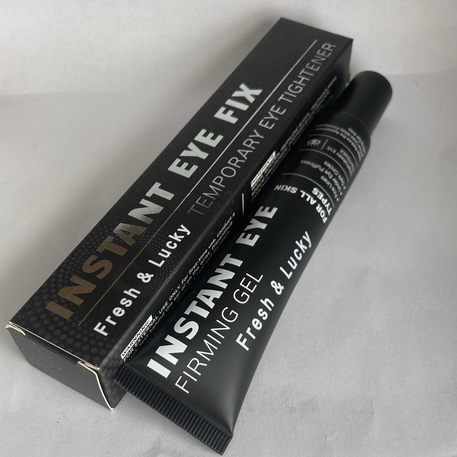 Fresh & Lucky Instant Firming Gel Eye Tightener, Temporary Eye Area, Black