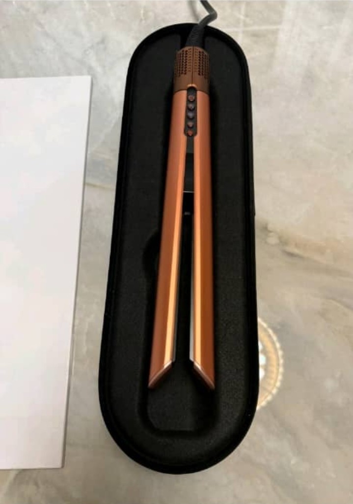 Dyson Airstrait Straightener Amber Silk Wet to Dry Hair Styler