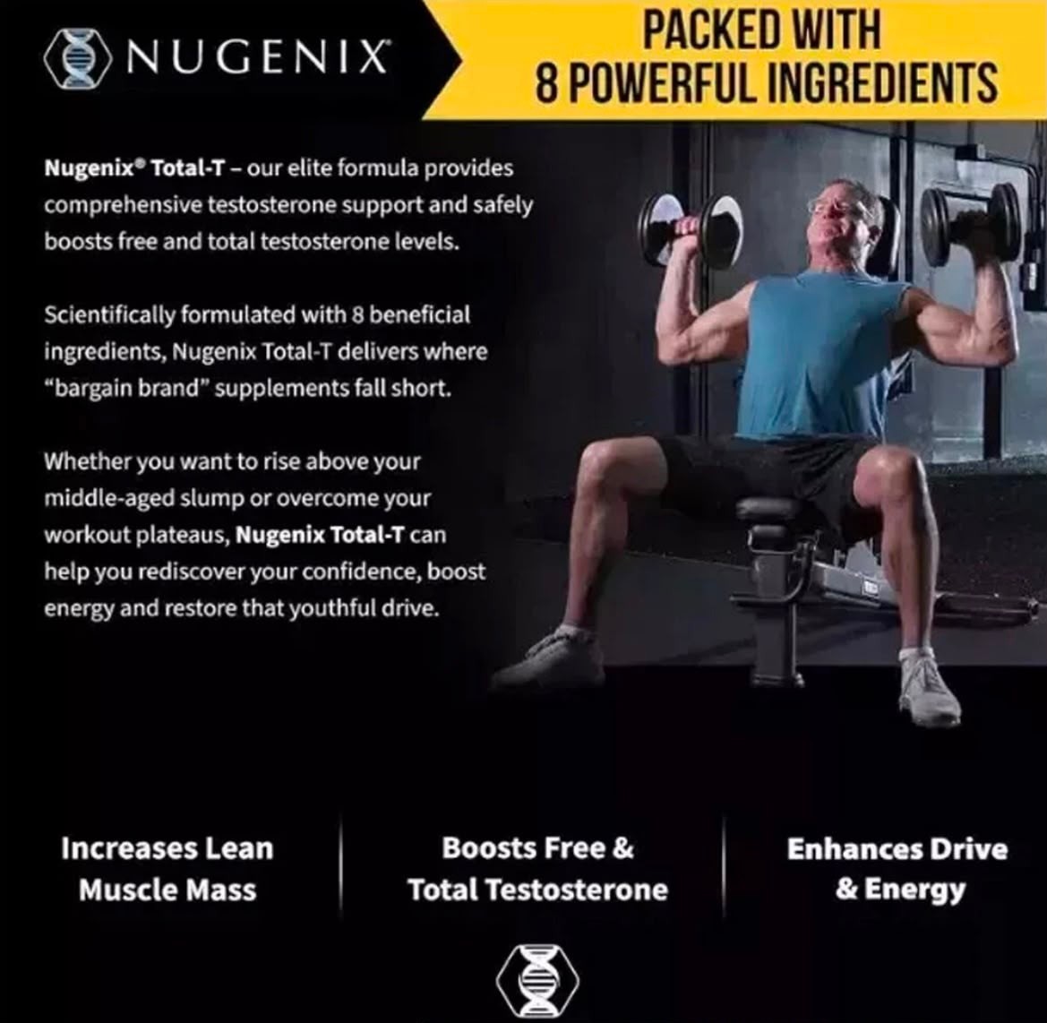 New Nugenix Total-T 90 Capsules Exp. 08/28
