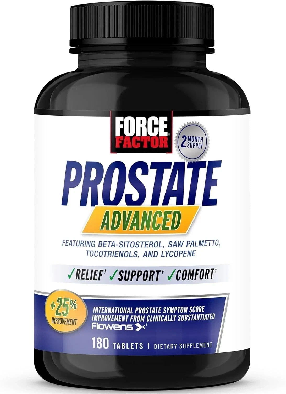 Force Factor Prostate Advanced, Health Supplement for Men for Reducing Nighttime