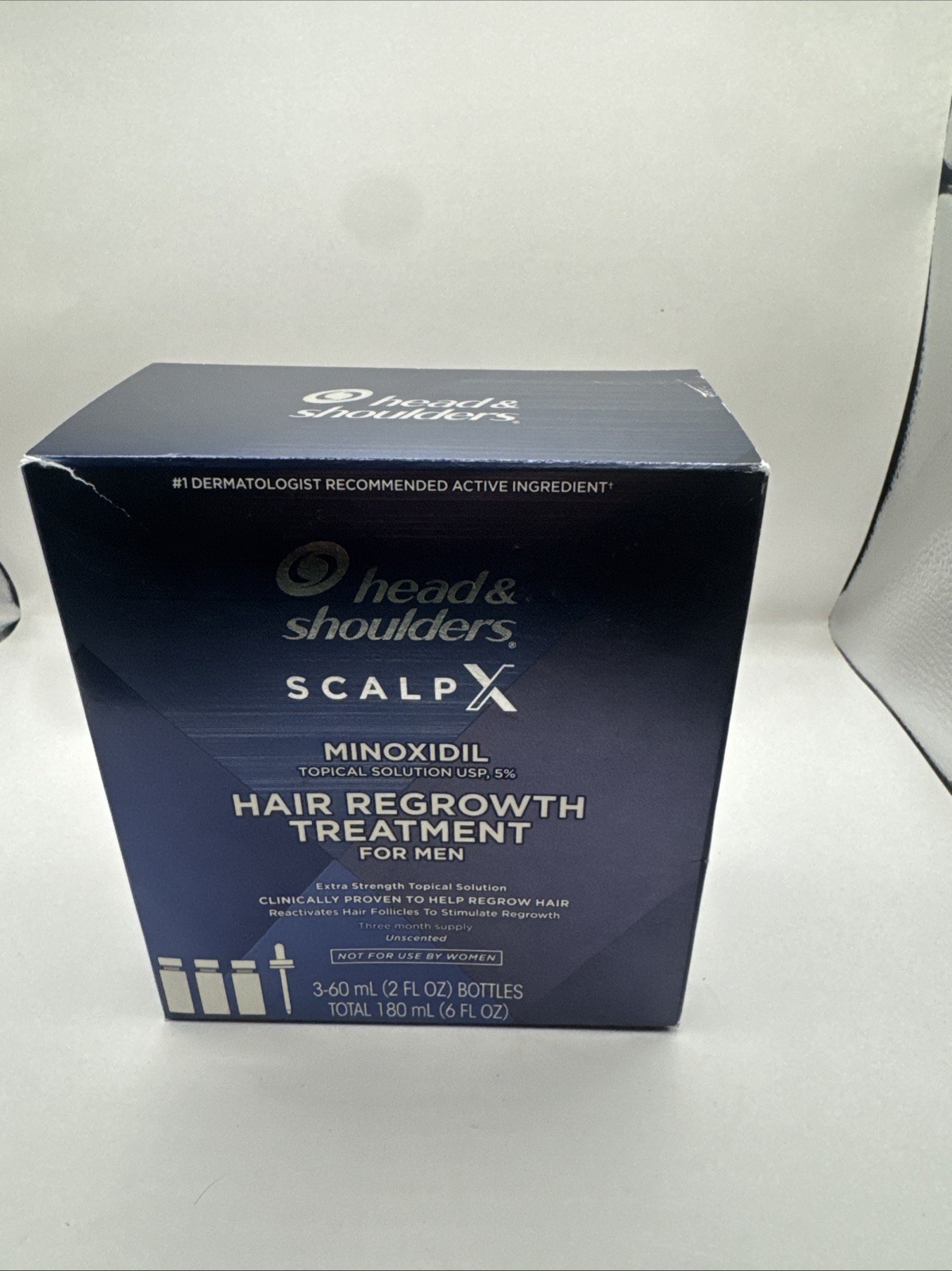 Head & Shoulders Scalp X 5% Minoxidil Hair Regrowth Treatment Mens Exp. 12/25