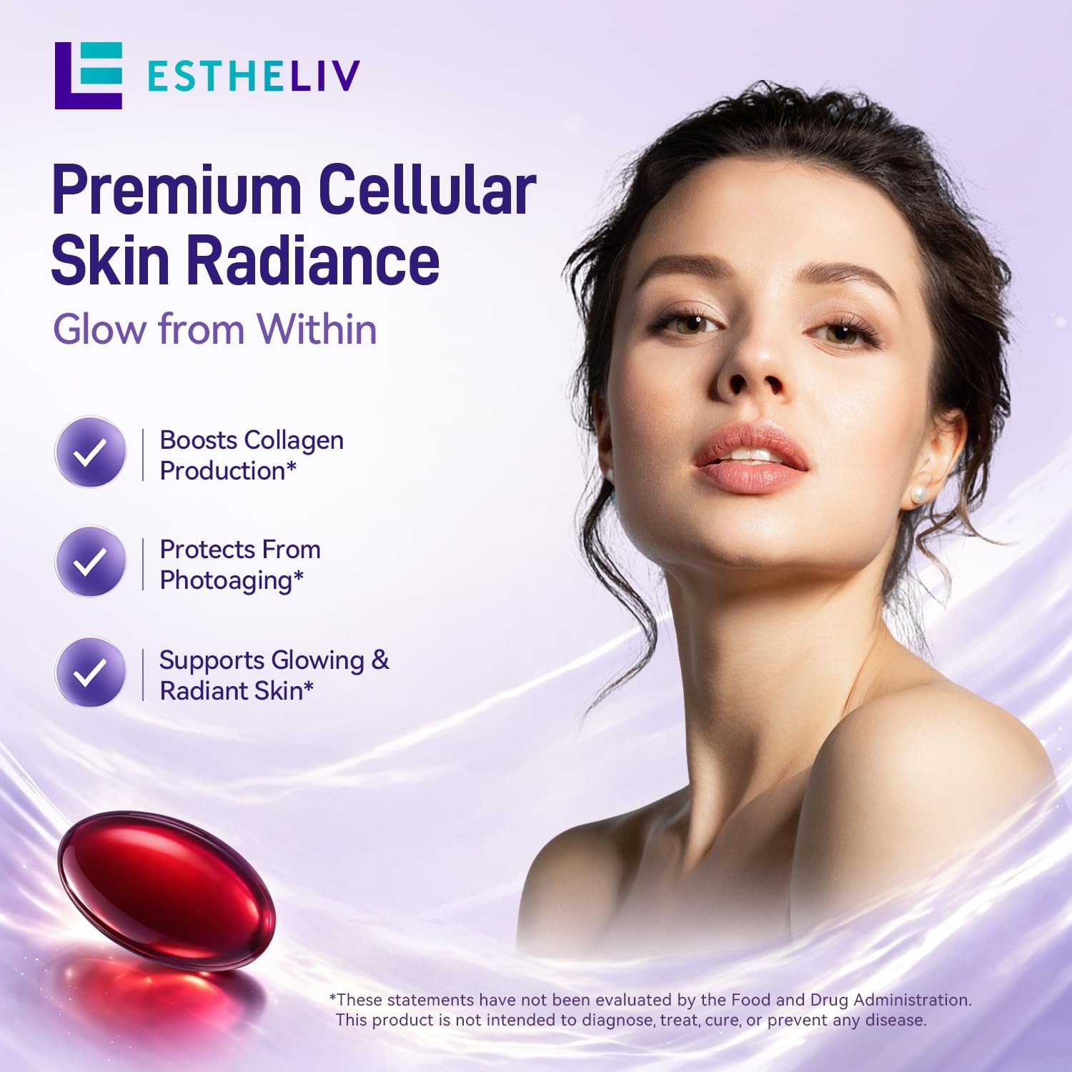 Estheliv Premium Cellular – 60 Veggie Softgels