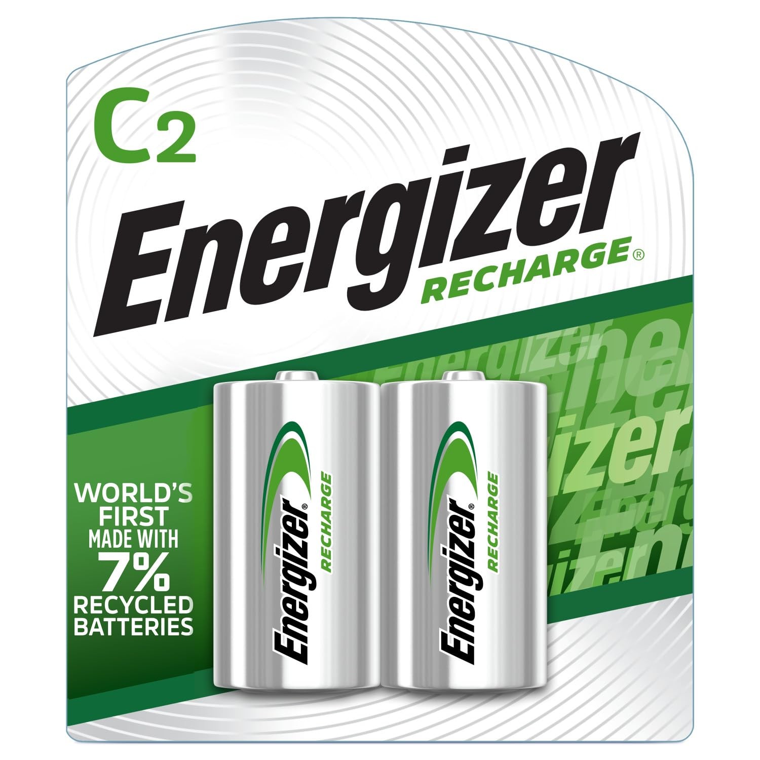 Energizer Rechargeable C Batteries Precharged 2 Count NH35BP-2 Battery