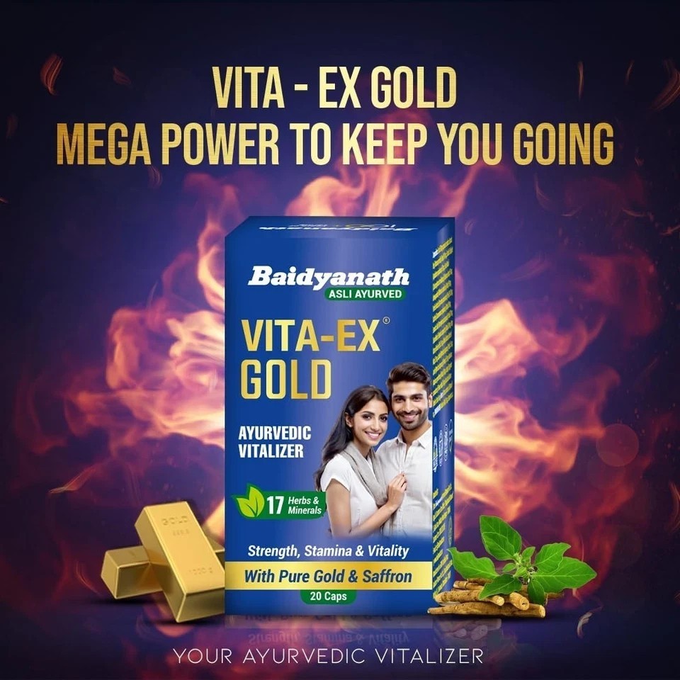 Vita ex Gold Boosts Vigor Vitality Strength, Power & Stamina – 20 Capsules