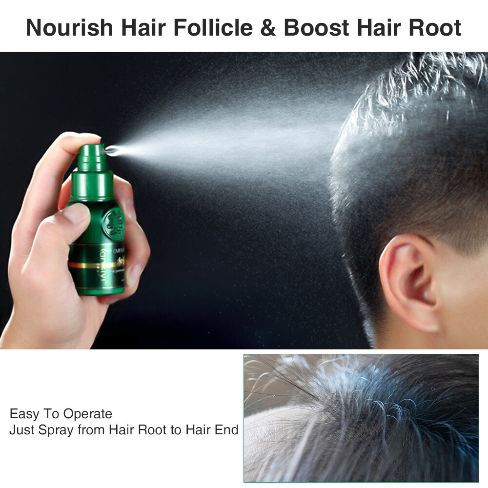 Herbal Ginger Hair Growth Spray Anti Hair Loss Treatment Dense Regrowth Essence.