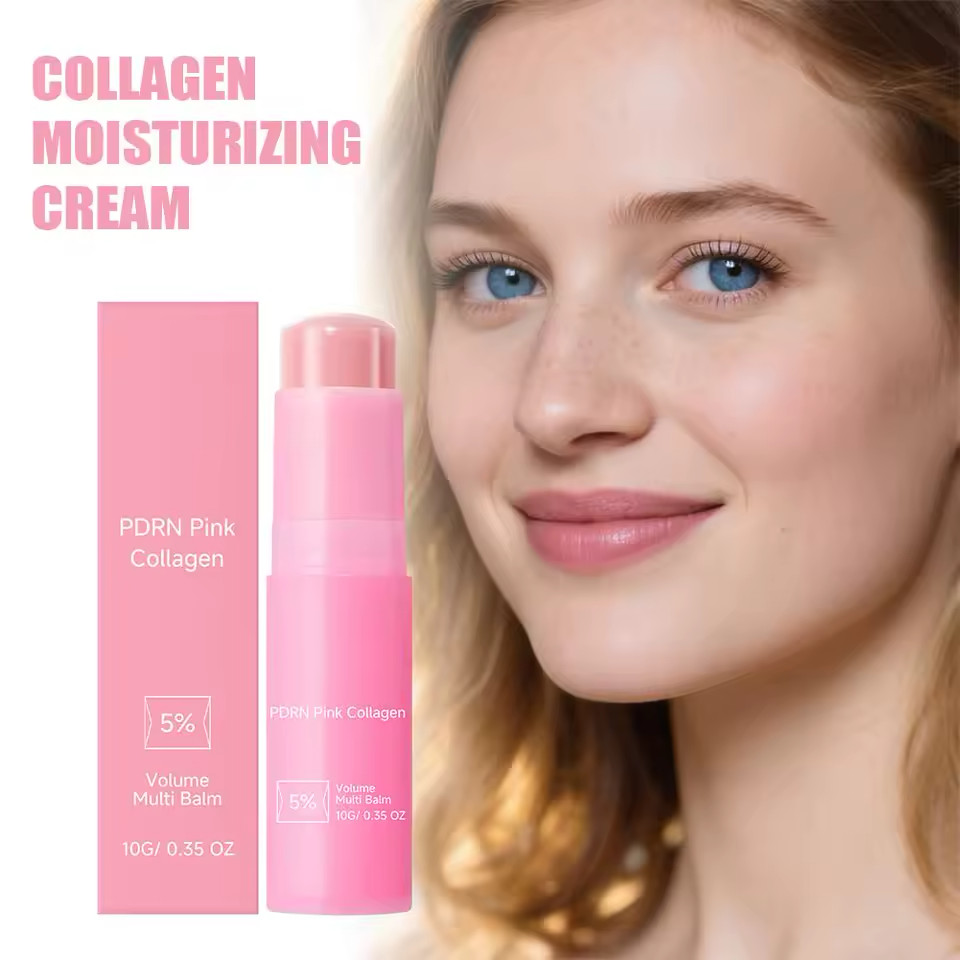 Korean Beauty Balm Stick Pink Collagen Multi Balm Face Moisturizer FAST SHIPPING