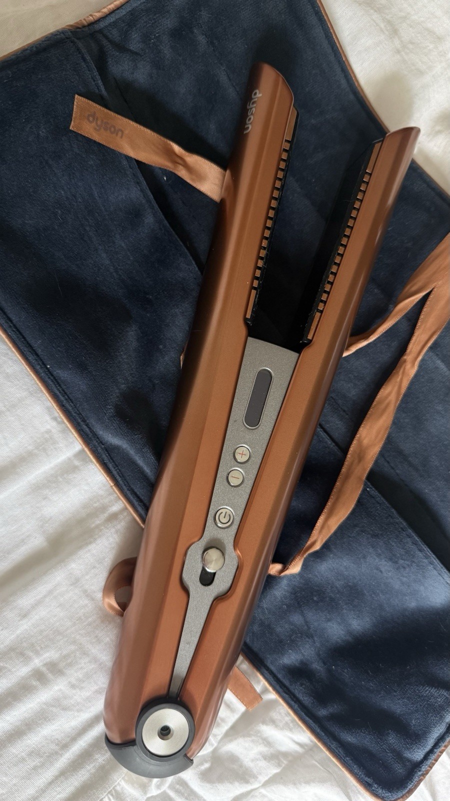 Dyson Hair Flat Iron/Straightener Brown with Storage Case Included