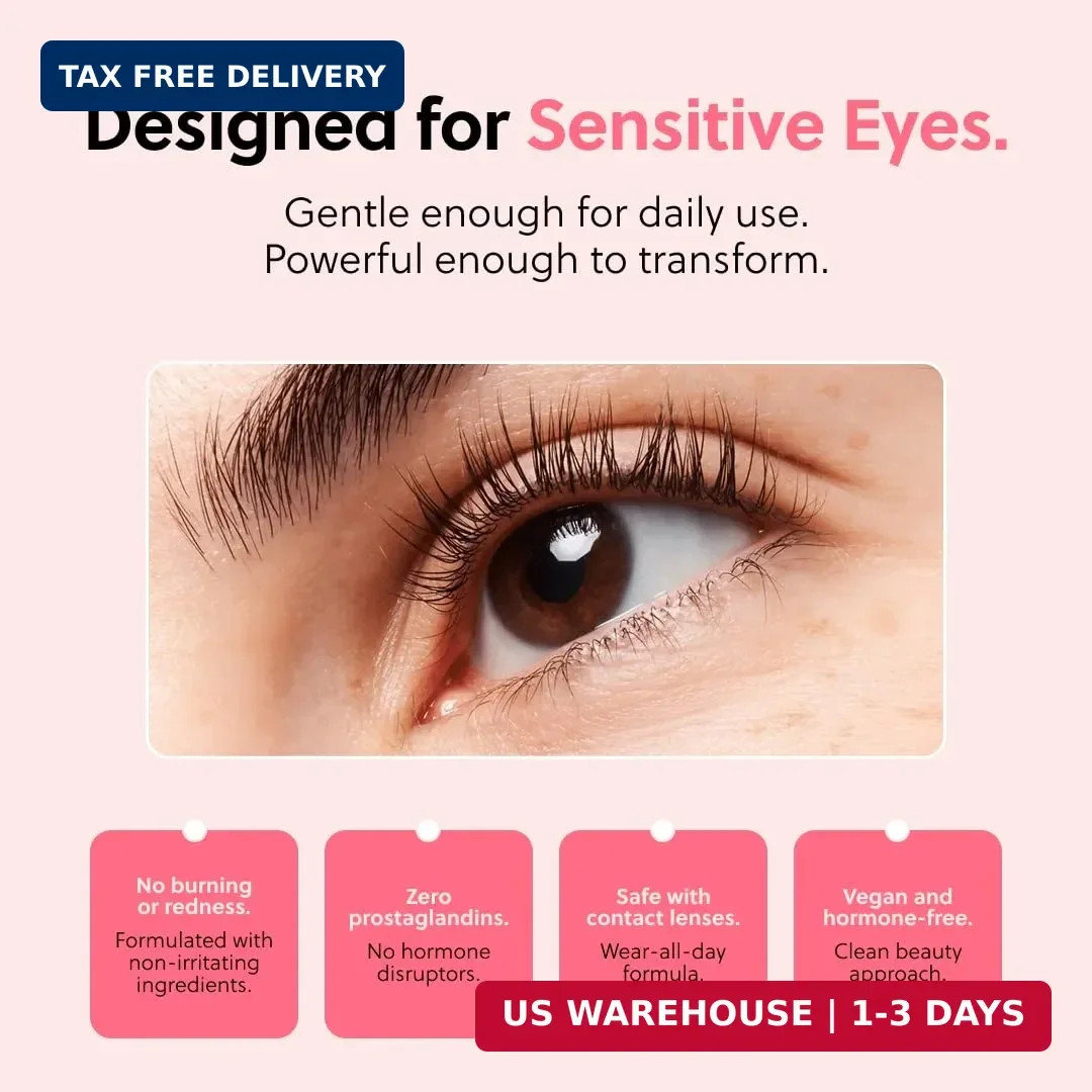 ForChics Eyelash Growth Serum – Prostaglandin-Free Lash Enhancing Serum for Long