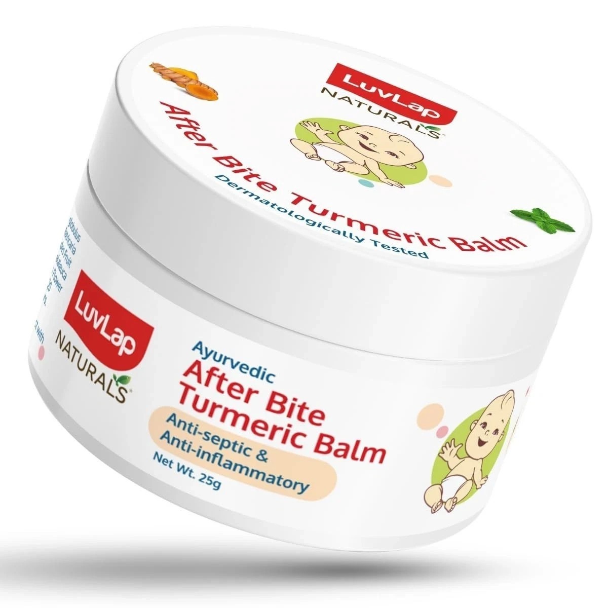 LuvLap Naturals After Bite Turmeric Balm relief from Rashes Mosquito insect Bite