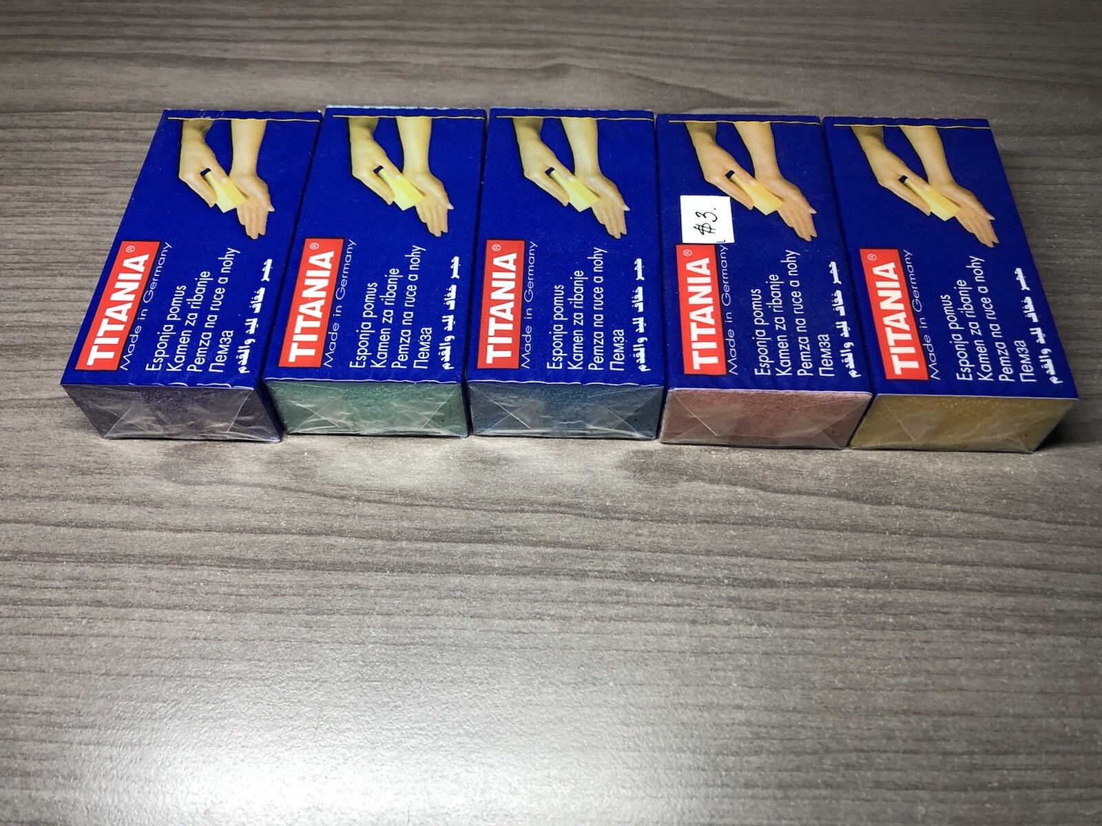 Titania Pumice Stone Callus Foot Buffing MADE IN GERMANY – MULTIPLE COLORS