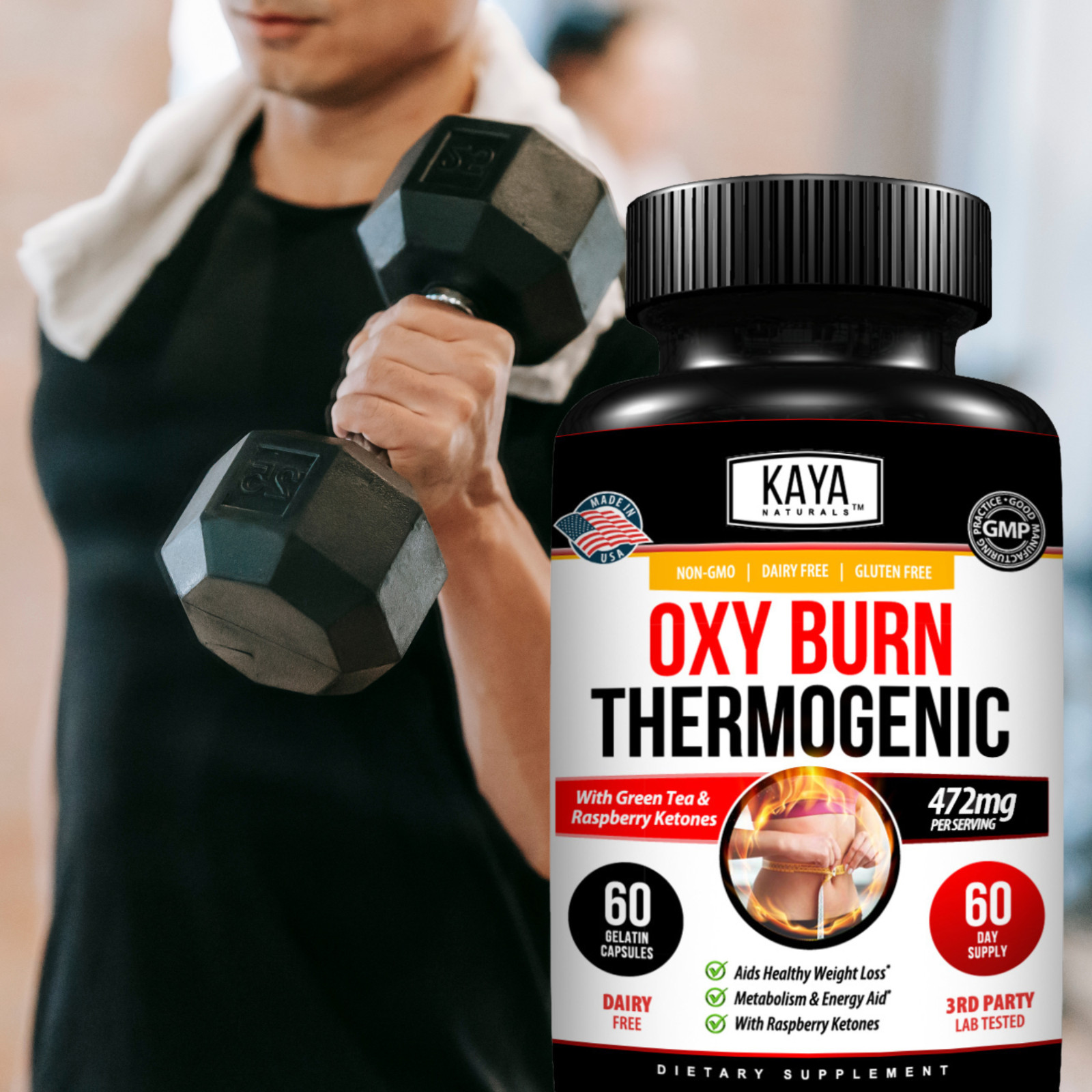 Premium OXY Burn Thermogenic 471mg Appetite Control Weight Loss Fat Burner