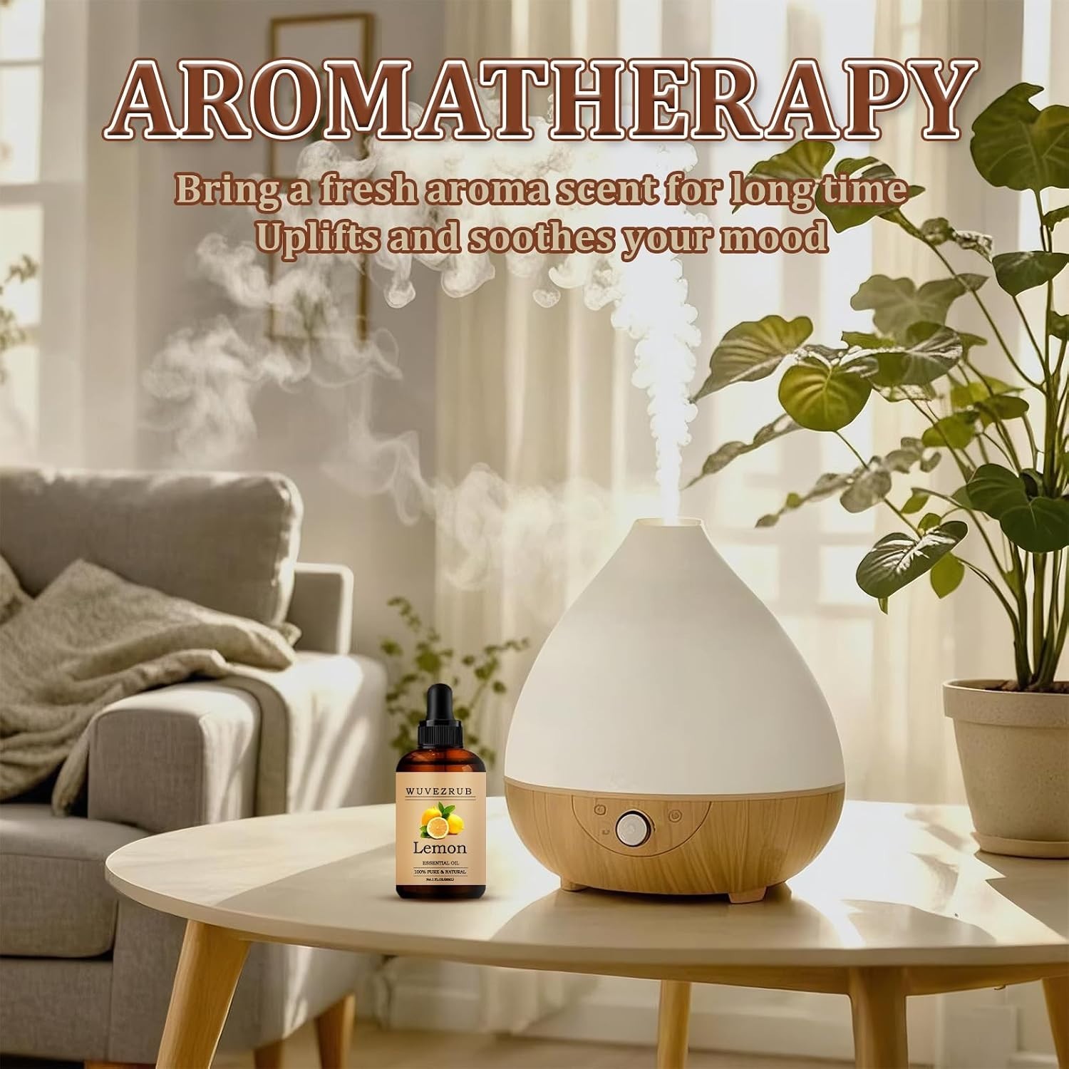 Versatile 2 Fl Oz Lemon Essential Oil – Perfect for Diffusers & Skin Care