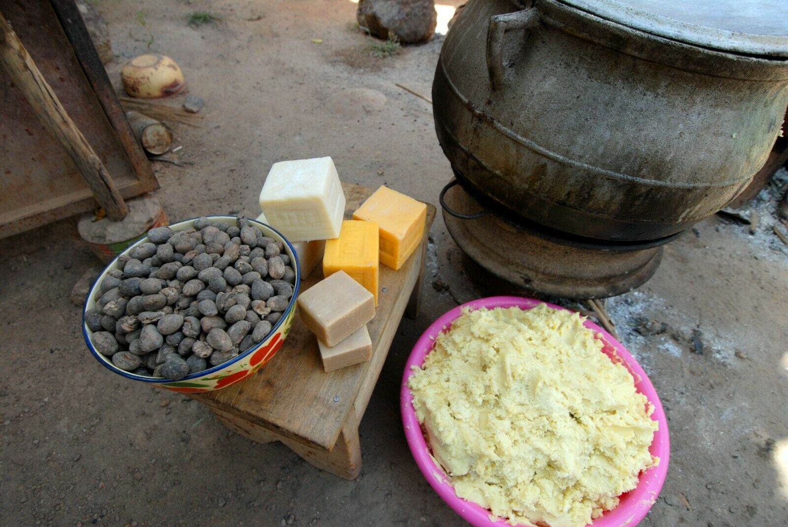 Raw African Shea Butter, Cocoa, Raw Mango Raw Unrefined Pure Natural Organic